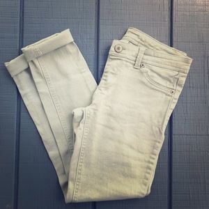Light mint-green Wet Seal skinny jeans